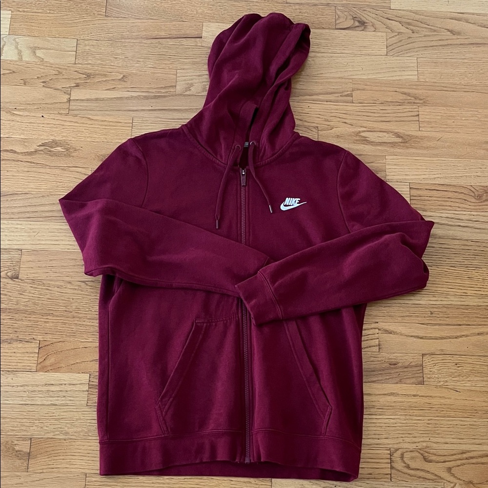 Nike Women’s Burgundy Zip-Up Sweatshirt